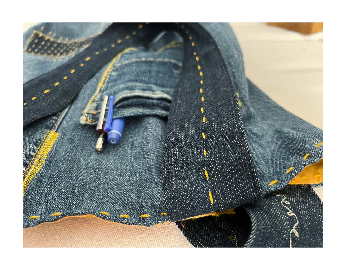 Sashiko & Tekture Serisi: YELLOW RAIN