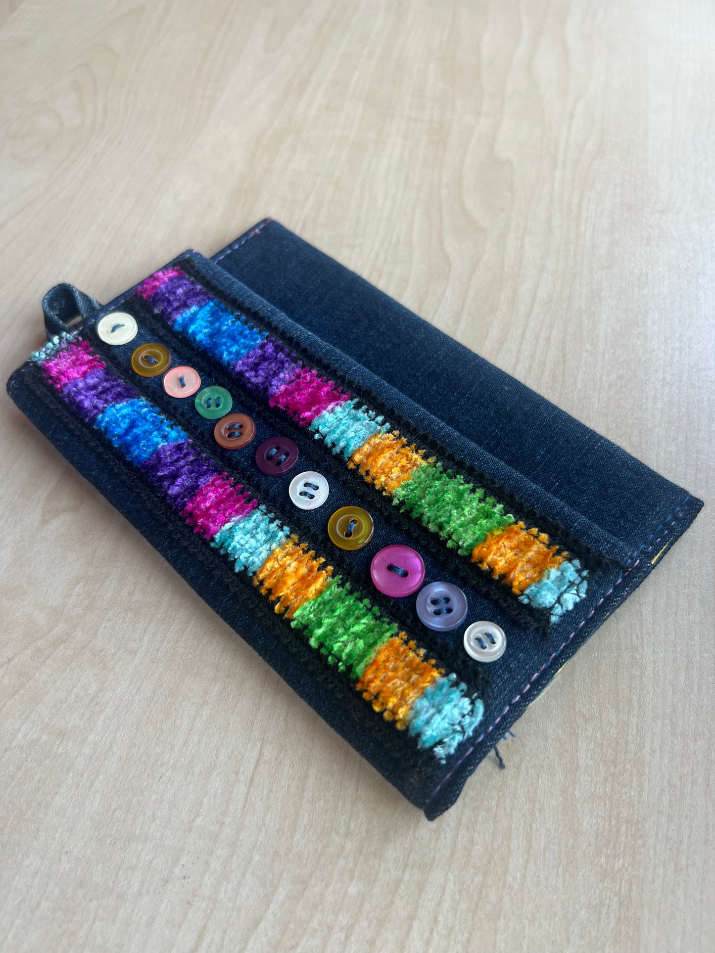 Denim Tütün Kesesi / Rainbow