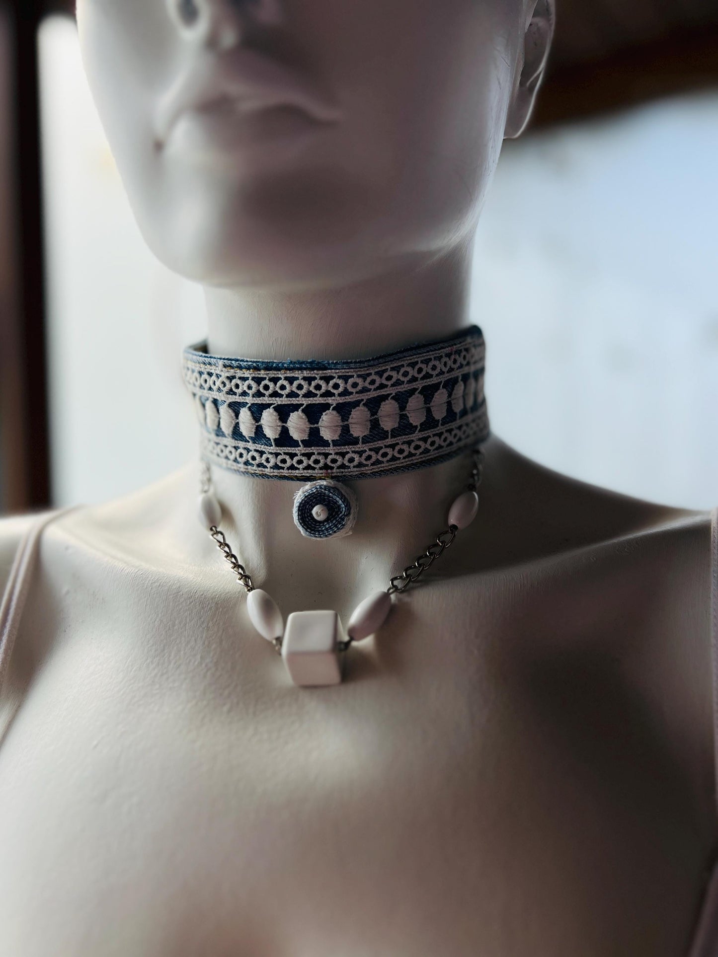 Denim Takı Seri : BEYAZ MELEK