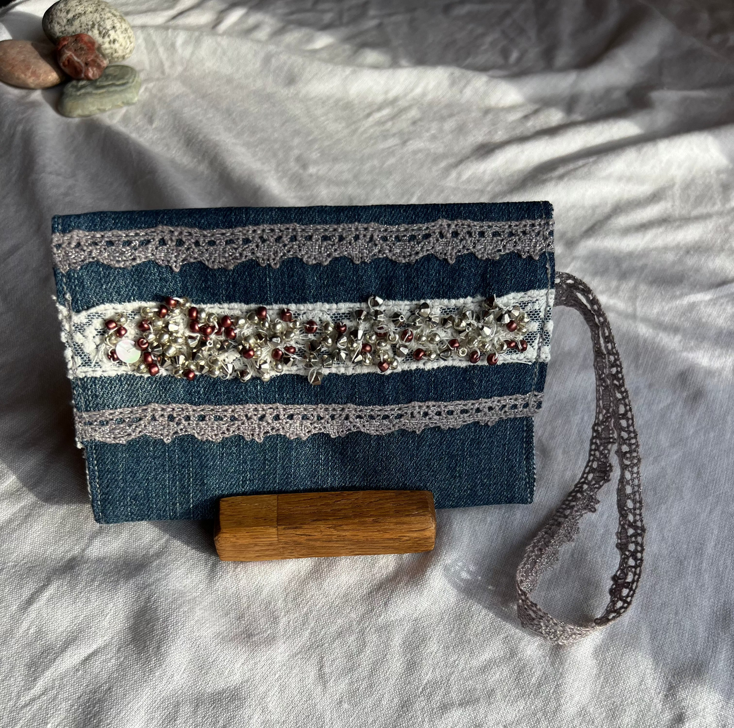 Denim Tütün Kesesi / Bride to be
