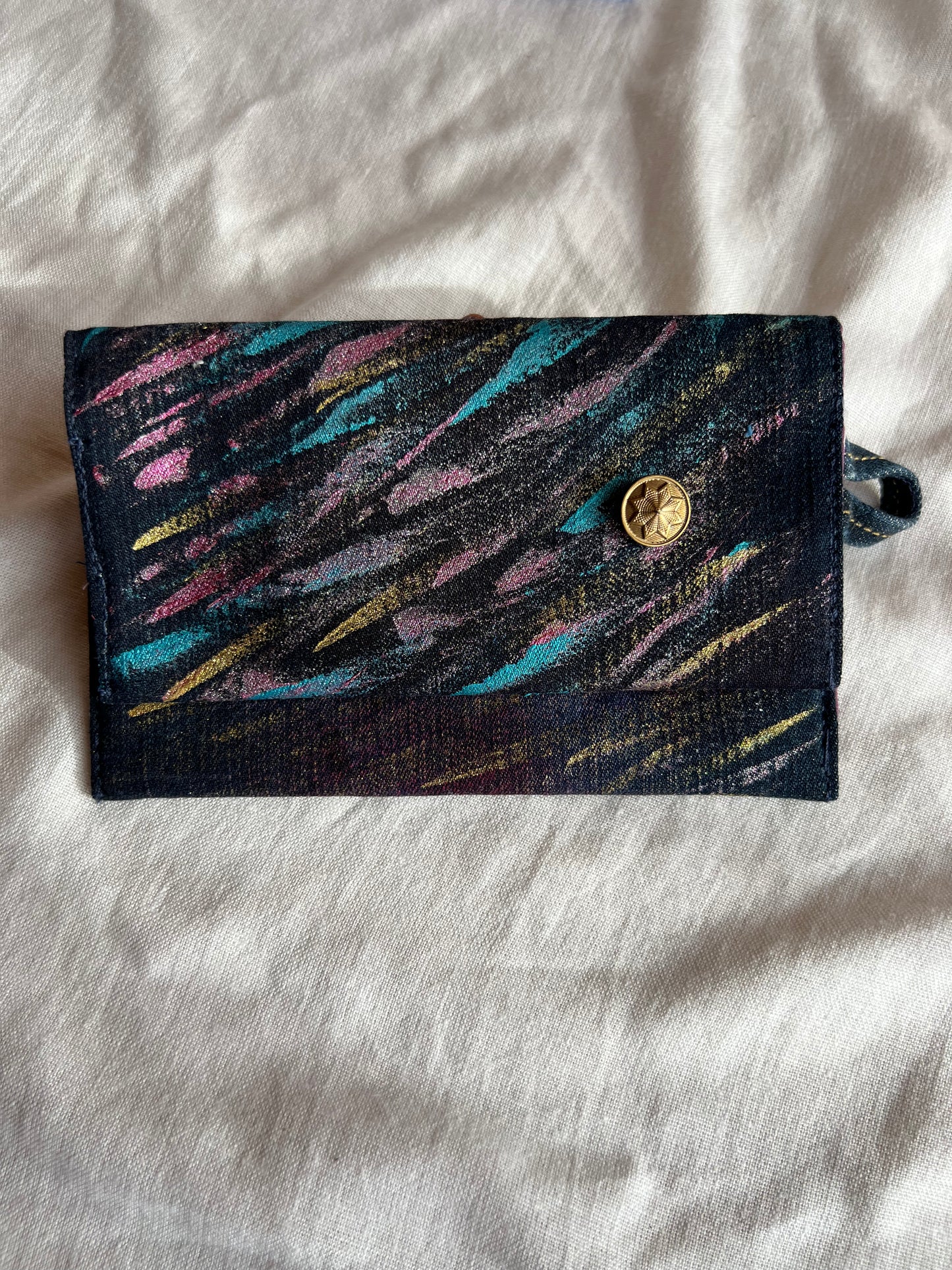 Denim Tütün Kesesi / Splash