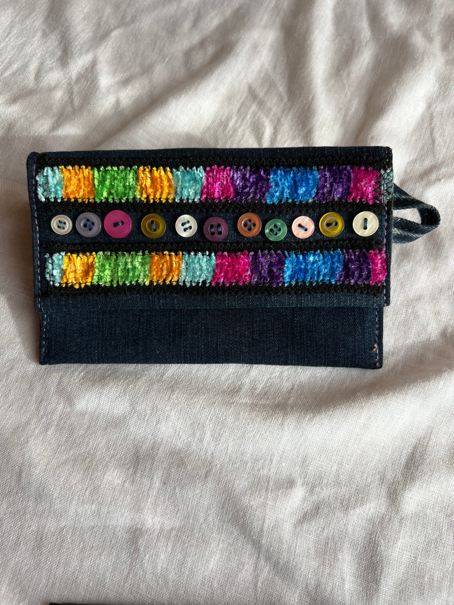 Denim Tütün Kesesi / Rainbow