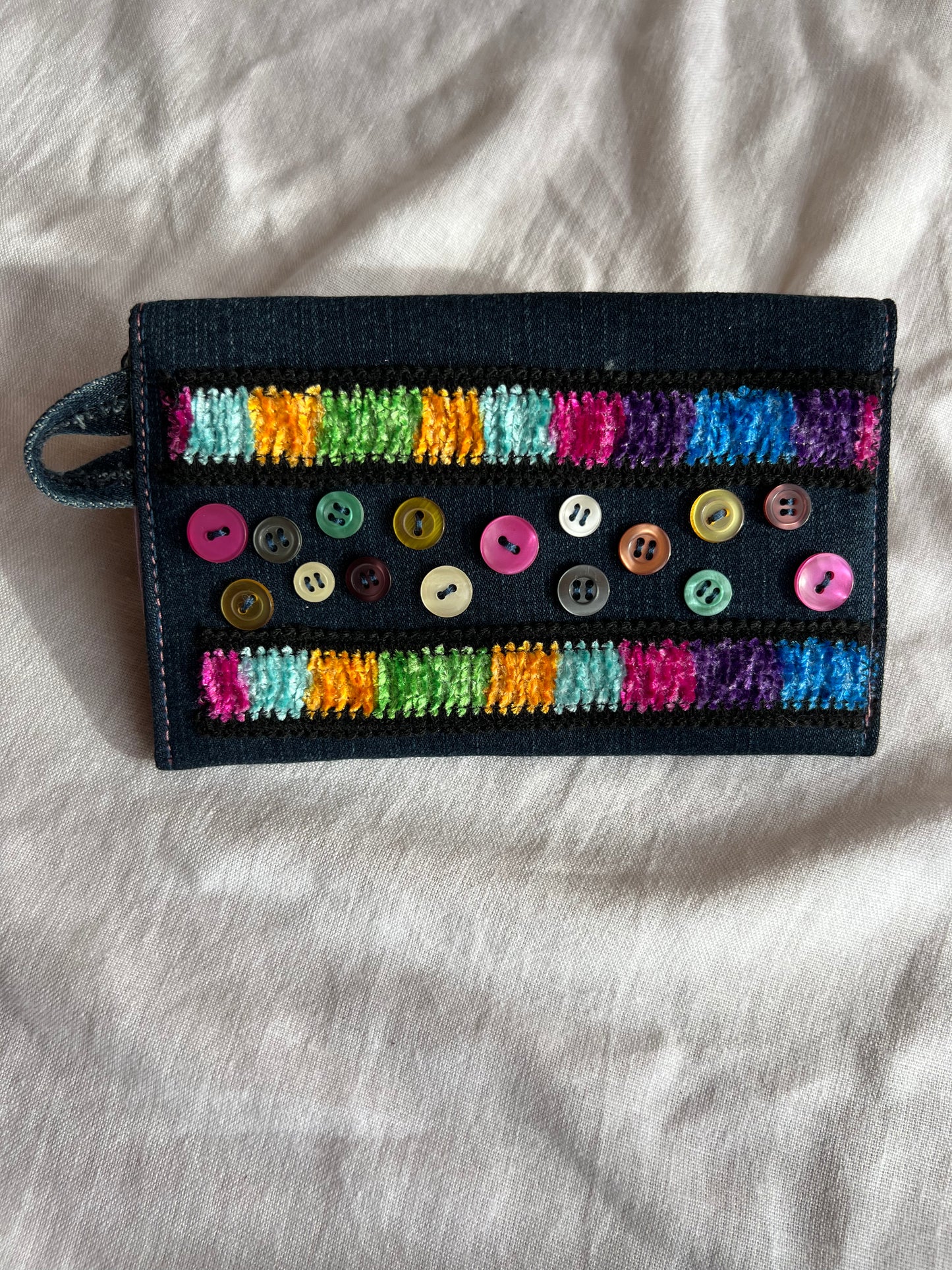 Denim Tütün Kesesi / Rainbow