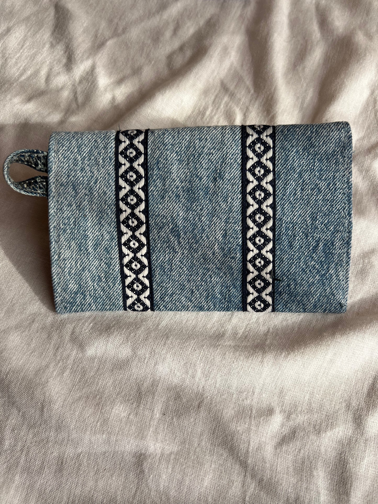Denim Tütün Kesesi / Stripes