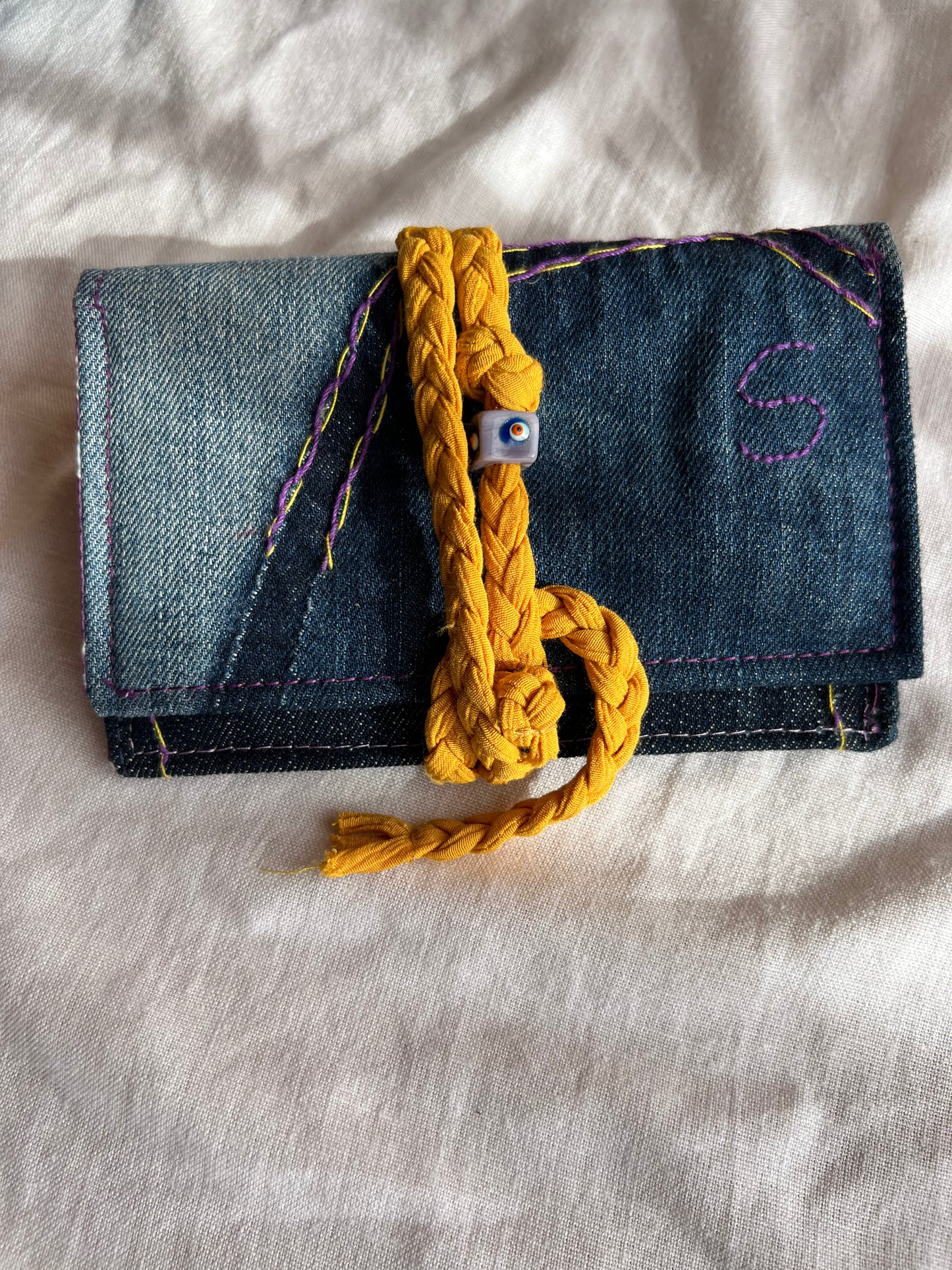 Denim Tütün Kesesi / S