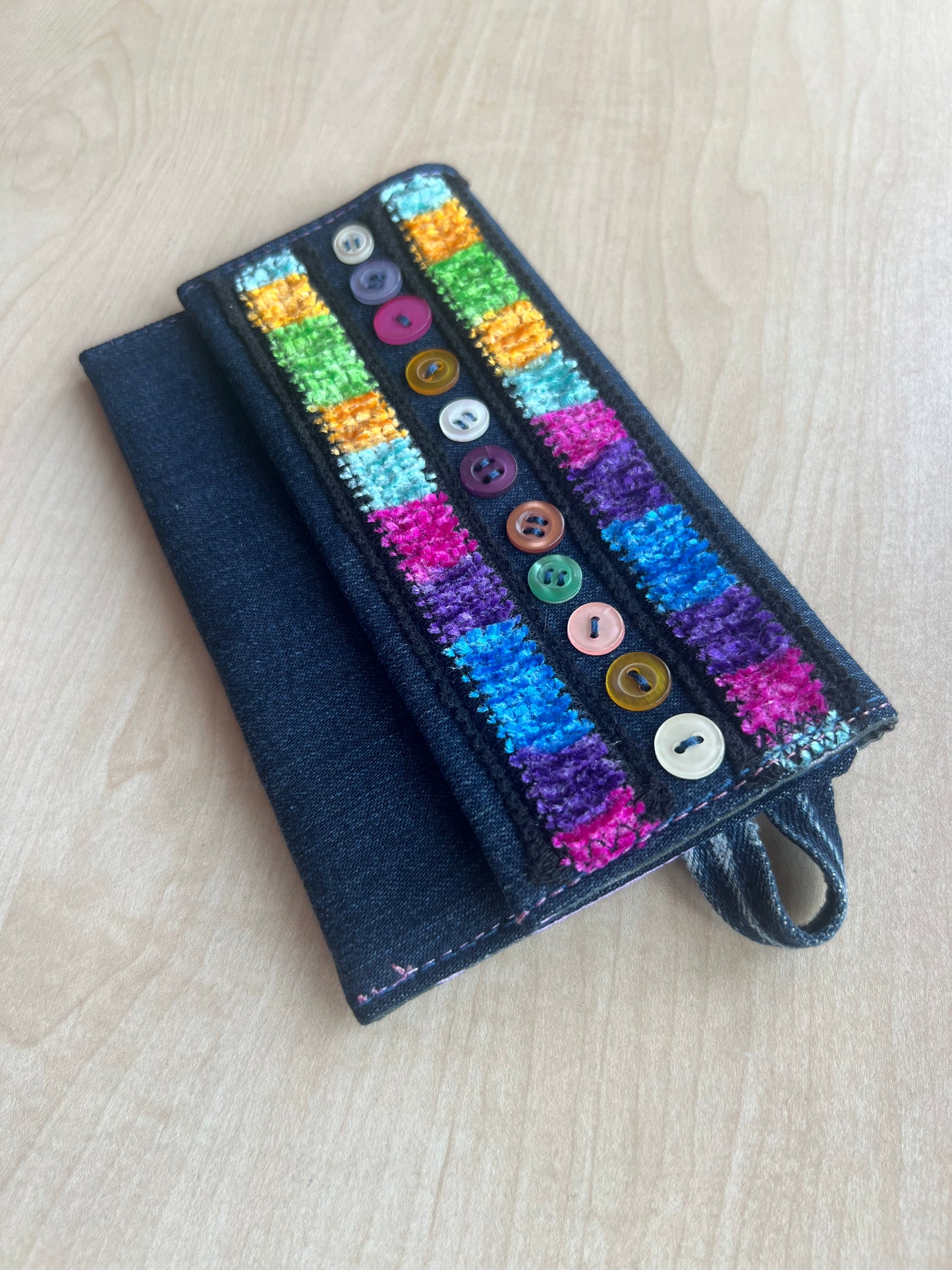 Denim Tütün Kesesi / Rainbow