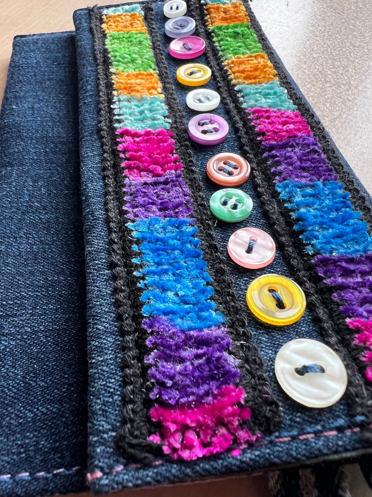 Denim Tütün Kesesi / Rainbow