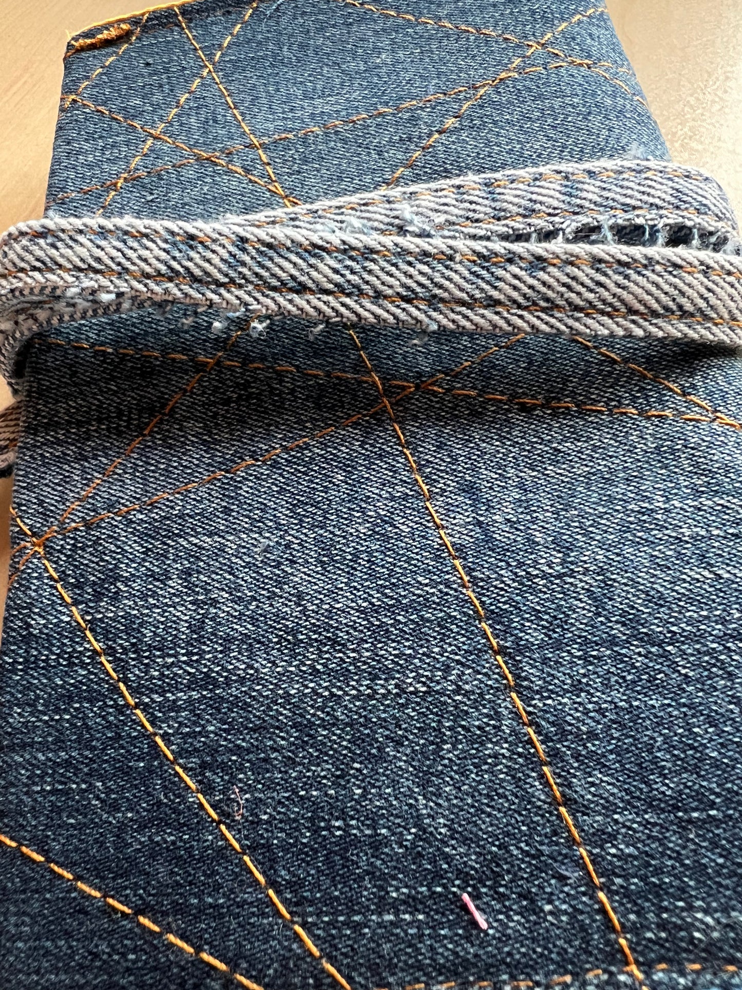 Denim Tütün Kesesi / Buttons
