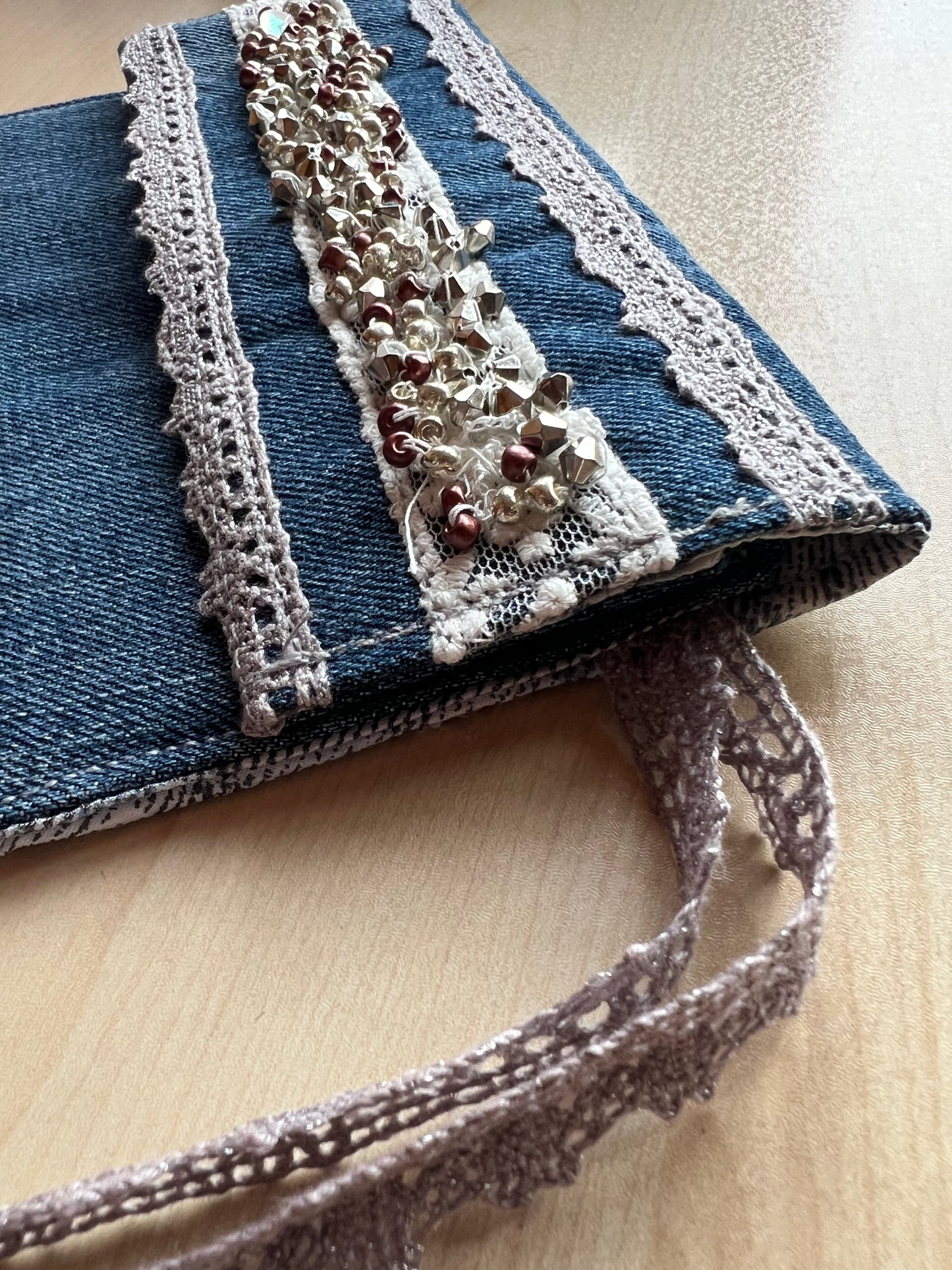 Denim Tütün Kesesi / Bride to be