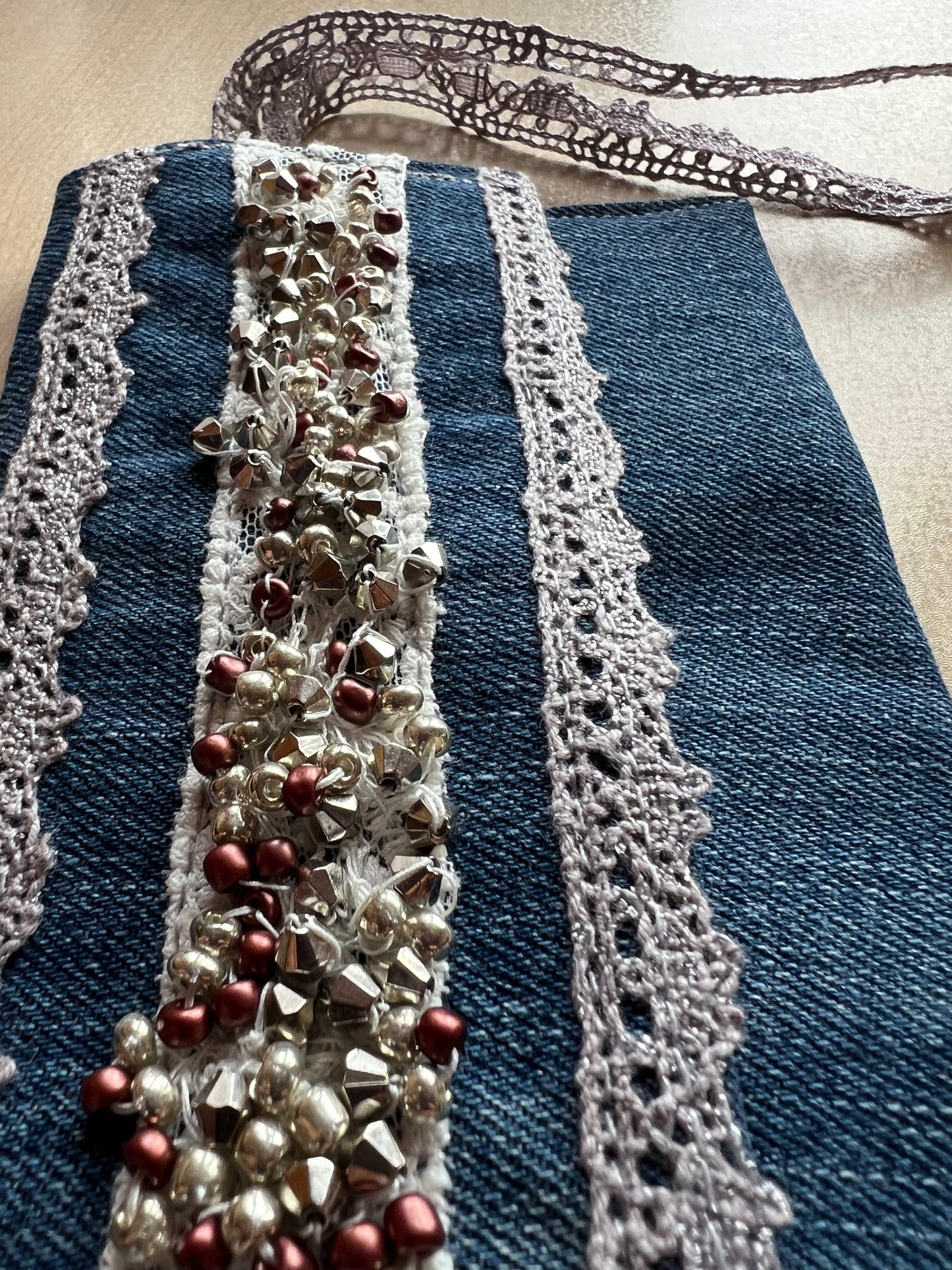 Denim Tütün Kesesi / Bride to be